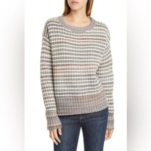 Nordstrom Signature Striped Women's Sweater, Size L